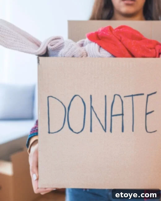 Donating unwanted items to charity