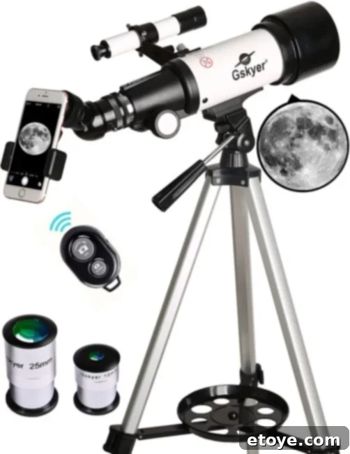 Unlock the Universe Gskyer Travel Telescope Giveaway 4 Gskyer Travel Telescope set up for observing