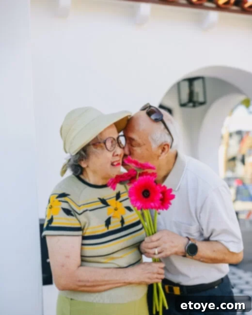 Person giving flowers, expressing thankfulness