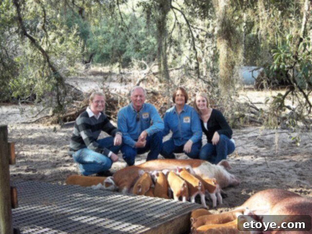 La Caja China Hog Heaven 3 Jim Wood and his family at Palmetto Creek Farm