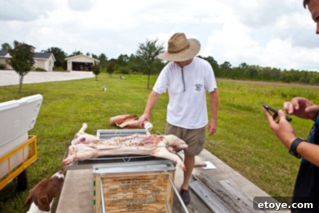 La Caja China Hog Heaven 19 Seasoning the other side of the pig