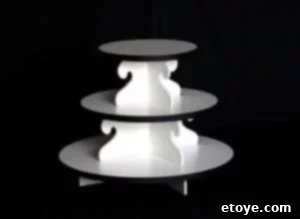 small-round-cupcake-tower Small Round Cupcake Tower Displaying Cupcakes