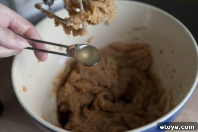 Peanut Butter Pie Stirring Whipped Cream About one-third of the whipped cream is stirred into the peanut butter filling.