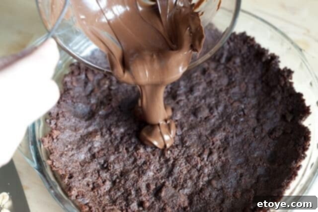 Peanut Butter Pie Chopped Peanuts Coarsely chopped peanuts are shown in a bowl, ready for topping the pie.