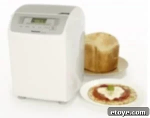 Close-up of Panasonic Breadmaker features