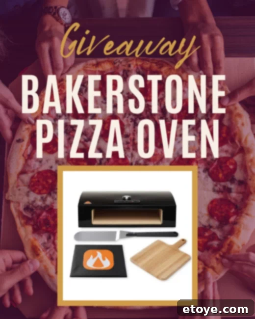Win a Stovetop Pizza Oven 2 BakerStone Grill Top Pizza Oven in action on a barbecue grill