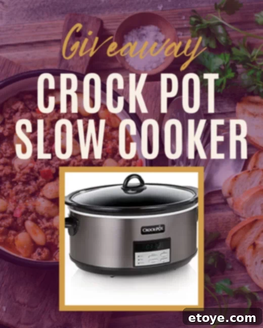 Effortless Cooking Crock Pot Giveaway 2 Delicious slow-cooked meal simmering in a Crock-Pot, perfect for cold weather
