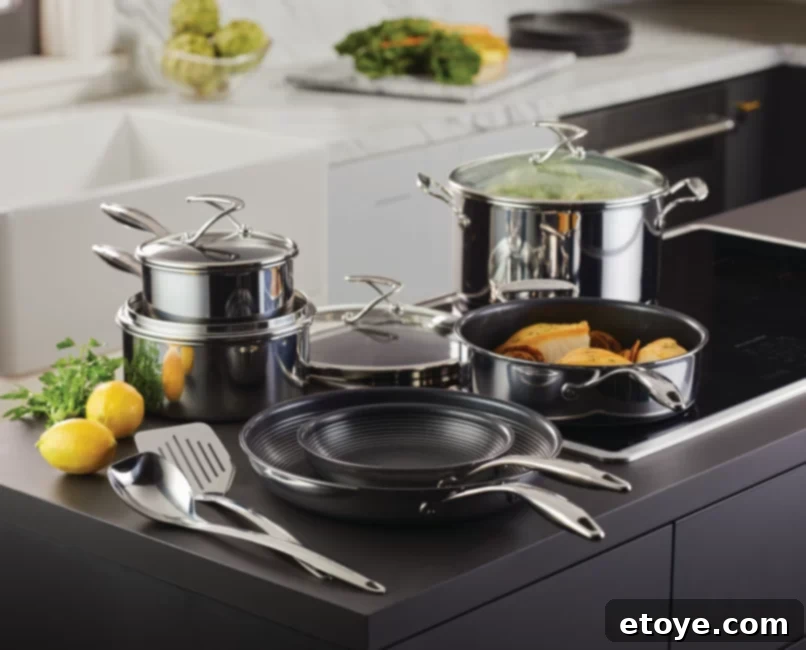 Circulon Steelshield C-Series Cookware: Review and Giveaway 2 Close-up of Circulon SteelShield nonstick surface