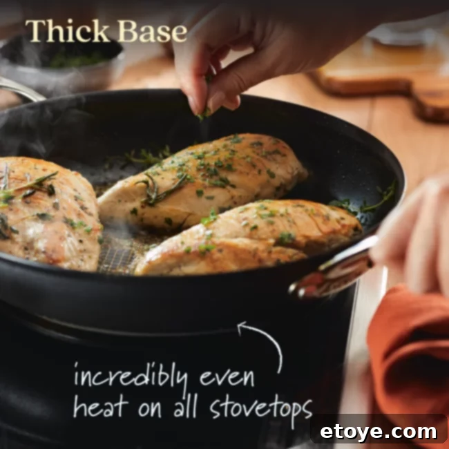 AnolonX 10 Piece Cookware Set Review Win Your Own 7 Variety of AnolonX cookware pieces on a wooden surface