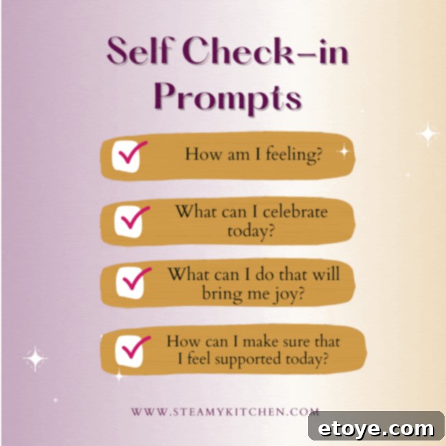 Embrace Self-Gratitude 2 Self Check-In Prompts Image