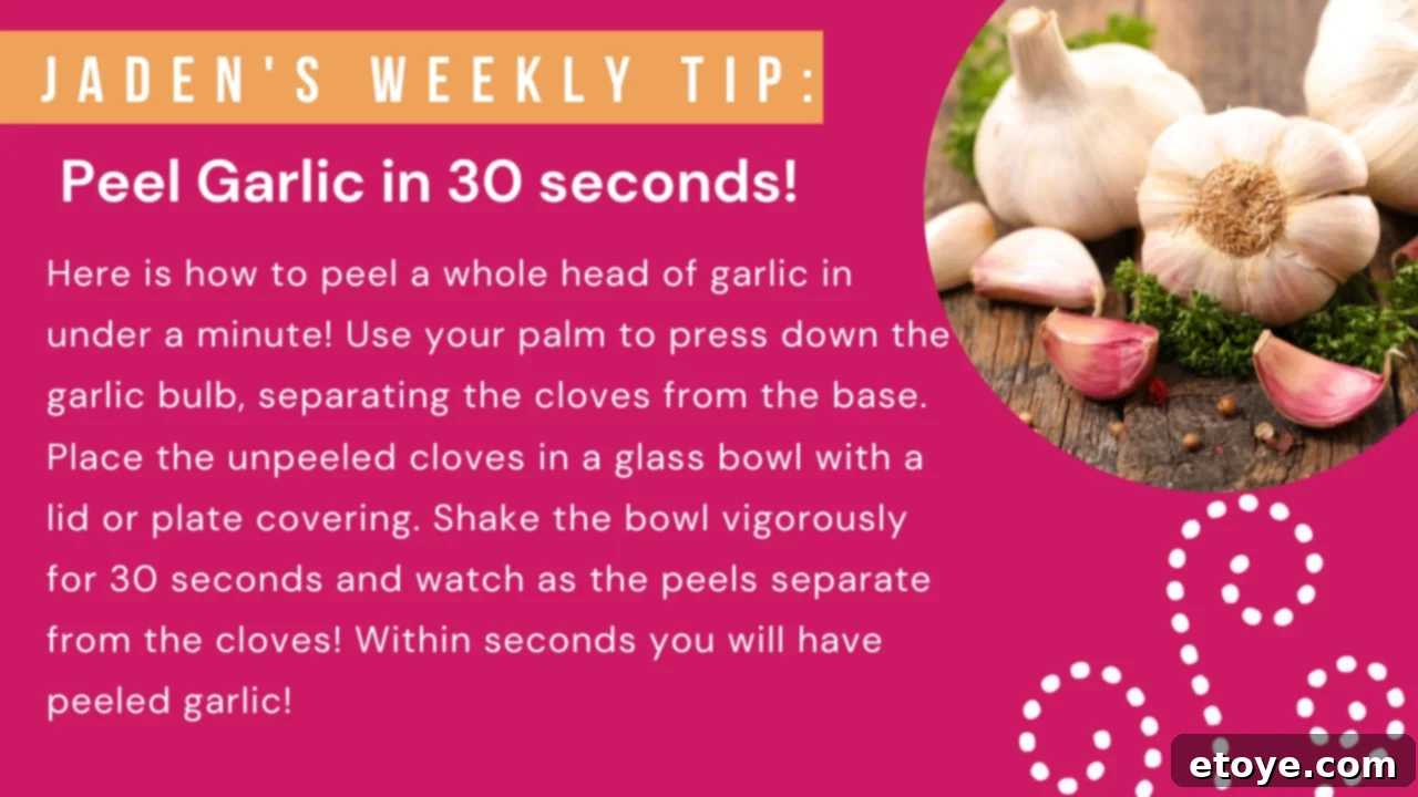 Embrace Self-Gratitude 4 Garlic peeling hack image