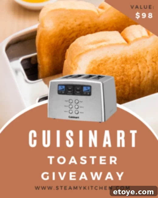 CuisinArt Intuitive Touch 4 Slice Toaster 2 Cuisinart Touch to Toast 4-Slice Toaster in a modern kitchen setting, promising perfect toast and bagels every morning.