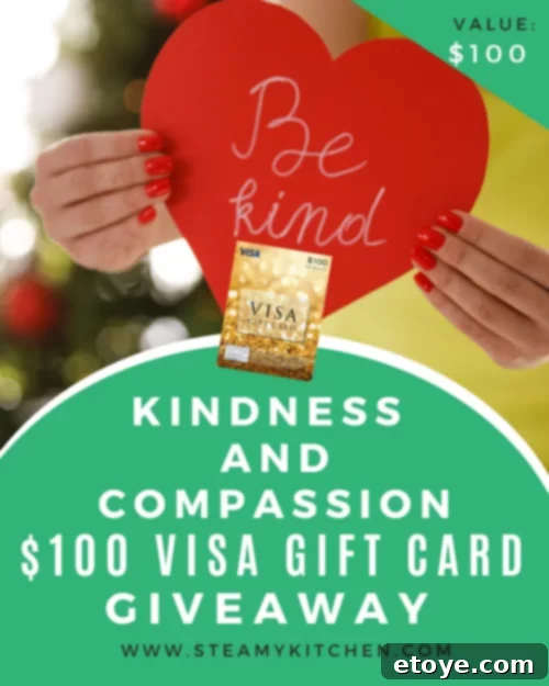 Spread Kindness, Win a $100 Visa Gift Card 2 Kindness and Compassion $100 Visa Gift Card Giveaway