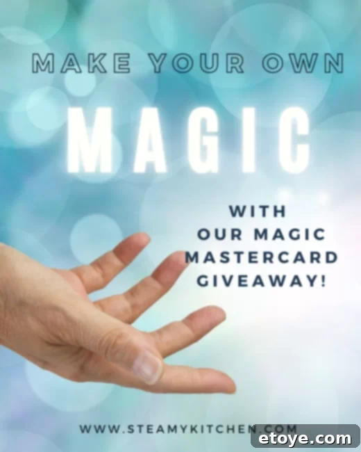 Win a Magic $100 Mastercard Gift Card 3 Person looking delighted while shopping, holding a $100 gift card