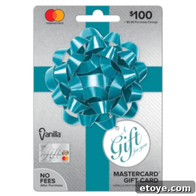 Win a Magic $100 Mastercard Gift Card 4 Close-up of a $100 MasterCard Gift Card