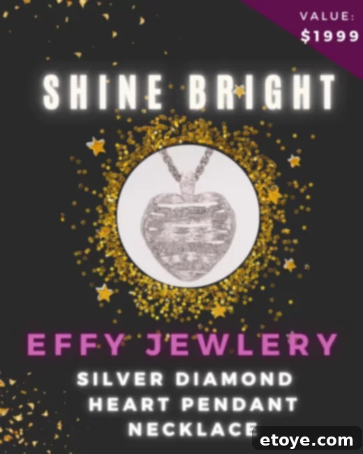 Sparkling Silver Diamond Heart Necklace Giveaway 2 Effy Silver Diamond Textured Heart Pendant Necklace