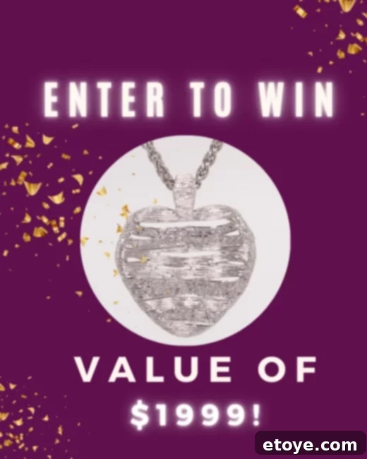 Sparkling Silver Diamond Heart Necklace Giveaway 6 Close-up of Effy Silver Diamond Textured Heart Pendant Necklace