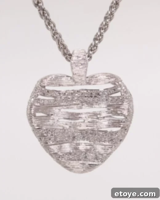 Thank You for Sparkling in Our Shine Bright Giveaway 2 Stunning Silver Diamond Heart Necklace Showcase
