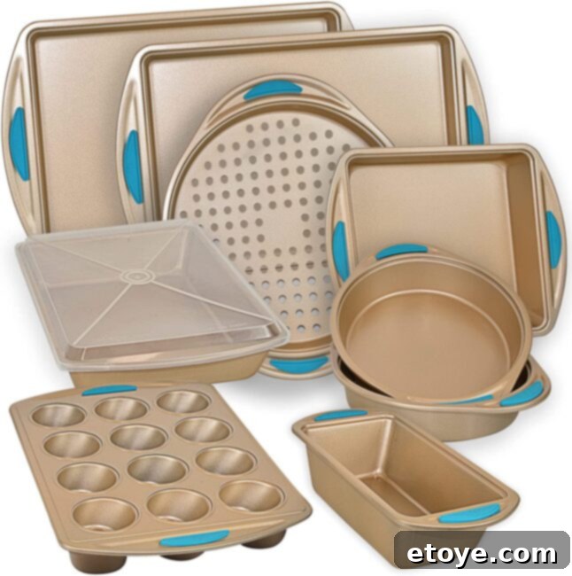 PERLLI Nonstick Bakeware Set Baking Pan Set, 10 Piece