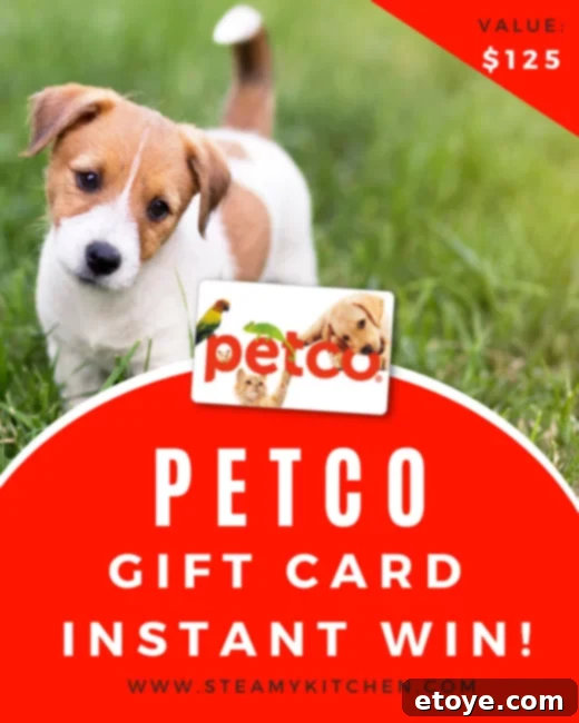 Petco Gift Card Giveaway graphic - Win $25 for your furry friend's needs