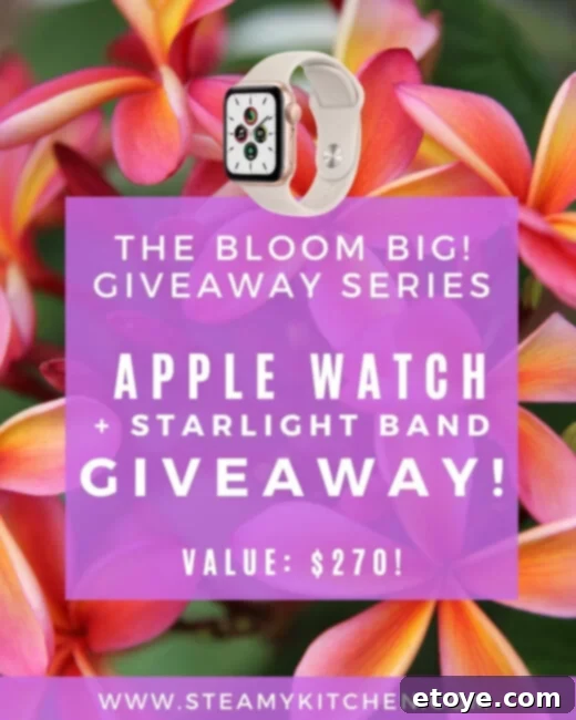 Bloom Big Apple Watch SE Giveaway - Featuring the Starlight Aluminum Case and Sport Band