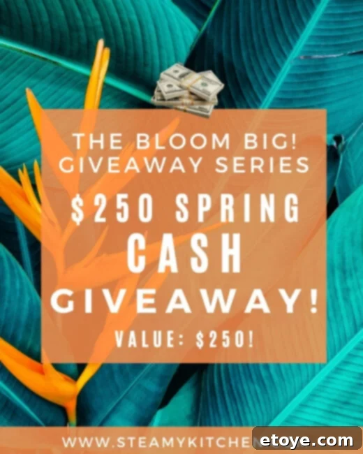 Bloom Big: Spring 250 Cash Prize Giveaway 2 Win $250 cash in the Bloom Big Spring Giveaway! Fuel your goals and embrace new beginnings this season.