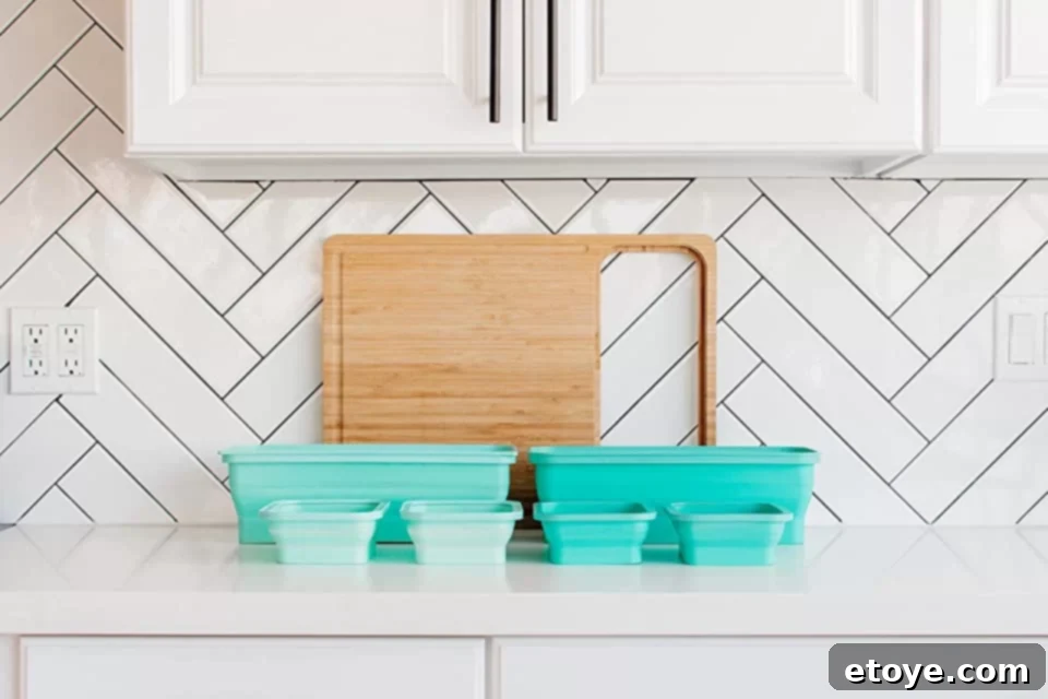 Master Your Meals with TidyBoard Review and Giveaway 5 Various healthy ingredients and prepped food displayed on the TidyBoard