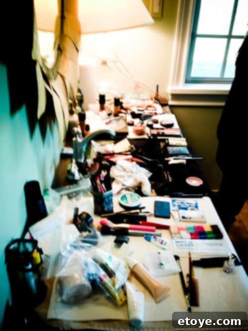 An Evening of Harmony with Jewel and David Tutera 3 Professional hair and makeup artist's extensive kit