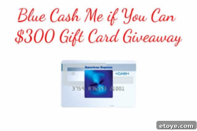 American Express Cash Back Credit Cards Giveaway