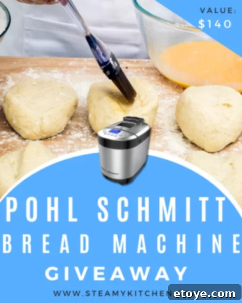 Win a Pohl Schmitt Bread Machine! 2 Pohl Schmitt Stainless Steel Bread Machine Giveaway - Perfect for Homemade Bread