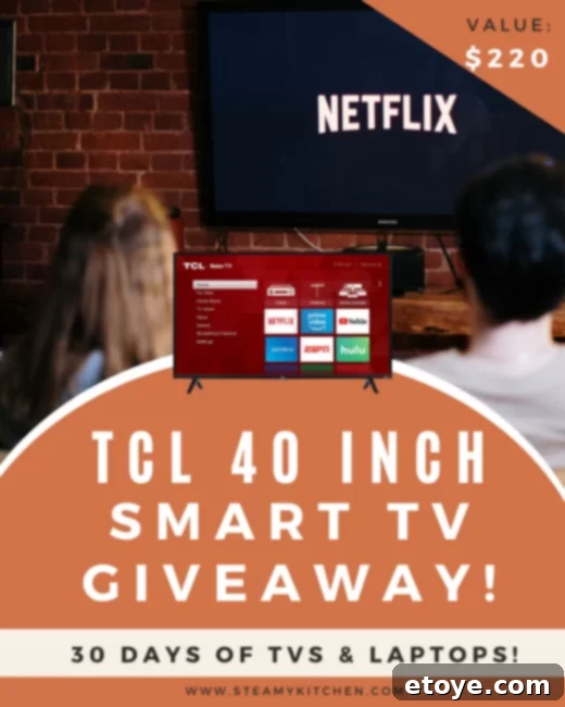 Win a TCL 40-inch Smart TV 3 TCL 40-inch 1080p Full HD Smart LED Roku TV ready for giveaway