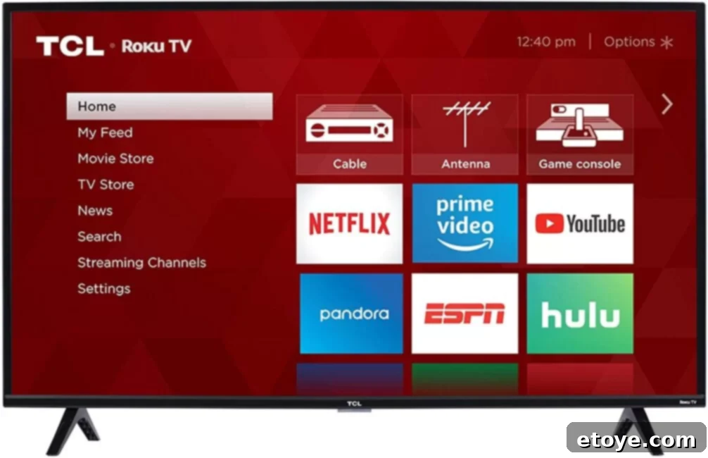 Roku Mobile App for TCL Smart TV - Voice Control and Private Listening