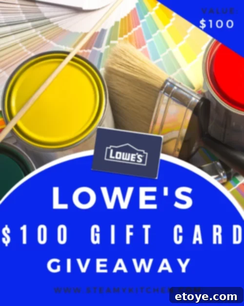 Win Lowes Gift Cards 2 Lowe's Gift Card Giveaway: Your Home Renovation Starts Here