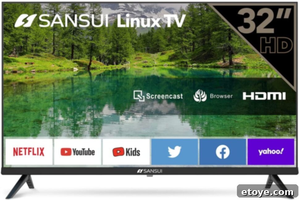 Win a Sansui 32 Inch Smart LED TV 4 Sansui 32 Inch Smart TV crystal clear HD quality