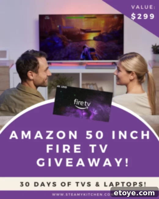 Win an Amazon 50-inch Fire TV! 3 Amazon Fire 50 Inch 4K Smart TV