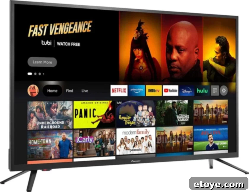 Pioneer 43 Inch Smart Fire TV - Lifestyle
