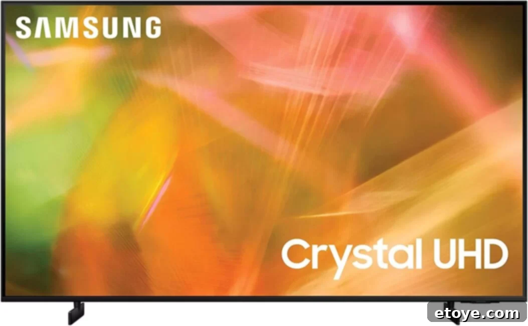 Win a Samsung 43 Inch Crystal 4K Smart TV 4 Diagram illustrating features of Samsung Crystal UHD TV