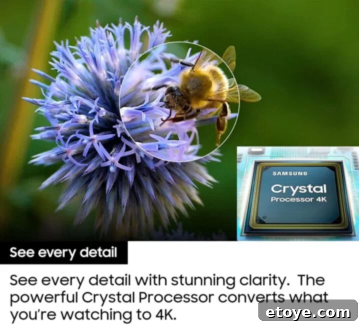 Win a Samsung 43 Inch Crystal 4K Smart TV 5 Samsung Smart TV interface showing various streaming applications