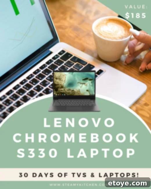 Elegant side profile of the Lenovo Chromebook S330 Laptop, highlighting its slim design