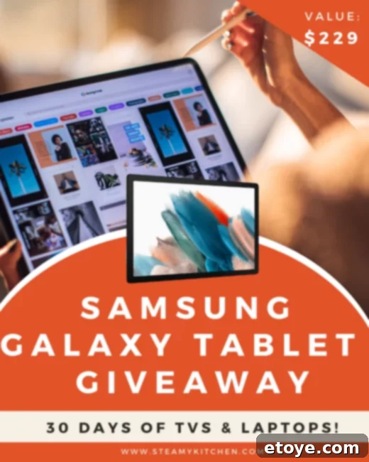 Score a Free Samsung Galaxy Tablet 3 Exciting Tech Giveaways - Laptops, TVs, Tablets