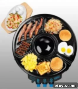 Blacktop 360 Grill-Fryer showcasing its multi-zone cooking capabilities