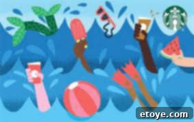 Starbucks Summer Instant Wins 2 Starbucks Summer Gift Card Design 1 featuring vibrant summer motifs