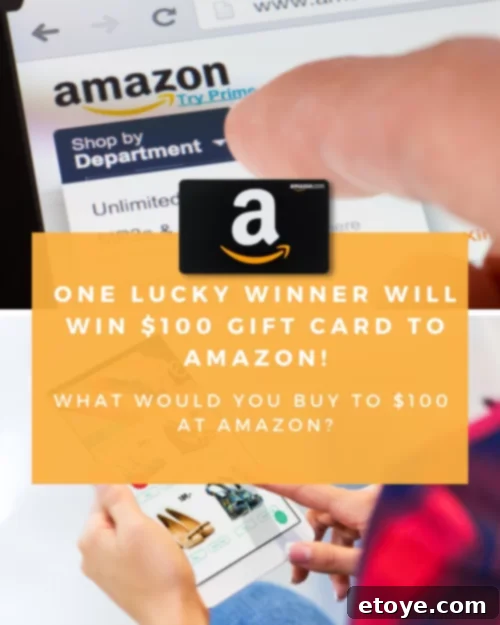 Win a 100 Dollar Amazon Gift Card 3 Person looking at various items on an Amazon shopping page on a tablet