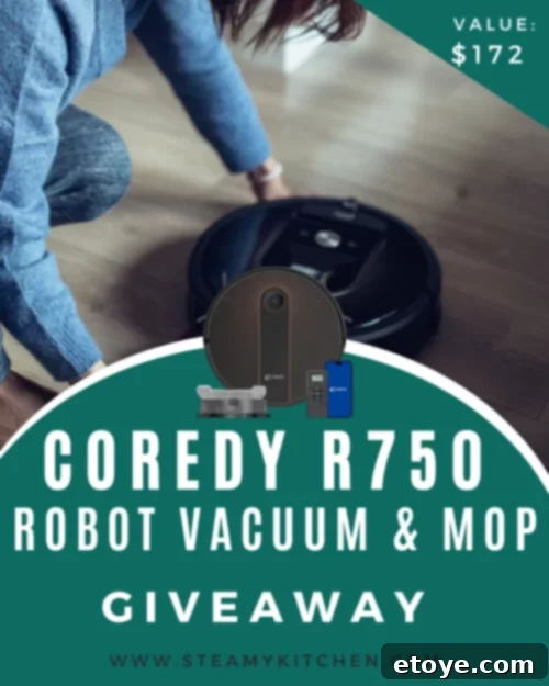 Coredy R750 Robot Vacuum and Mop Giveaway