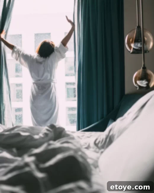 View of a luxurious hotel room or suite, inviting a relaxing staycation experience within your city