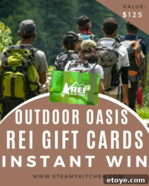Win Your Outdoor Oasis 2 REI Sporting Goods Gift Card Instant Win promotional image