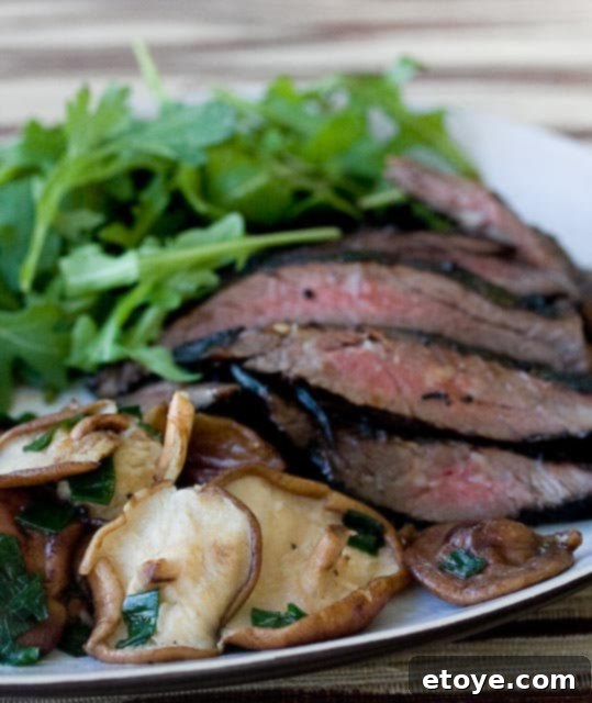 Honey Soy Skirt Steak with Shitake Mushrooms Recipe Delicious Honey Soy Skirt Steak with Shitake Mushrooms Recipe