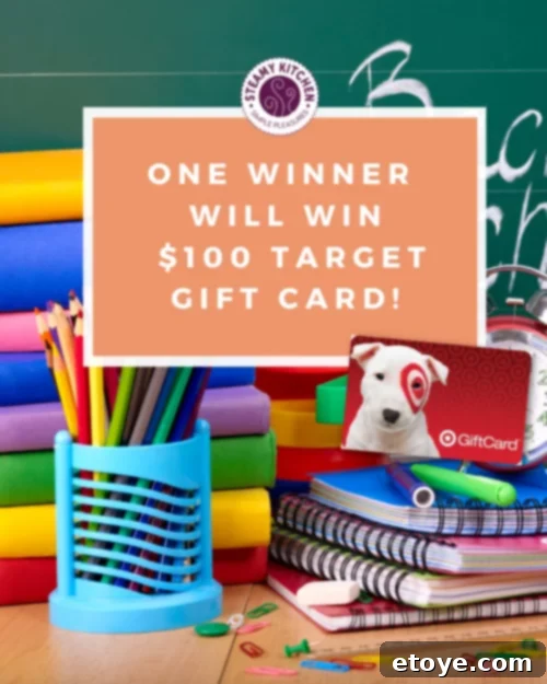 Win a $100 Target Gift Card for Back to School 3 Excited student with new Target back-to-school items