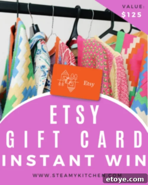 Win one of five $25 Etsy Gift Cards in our giveaway