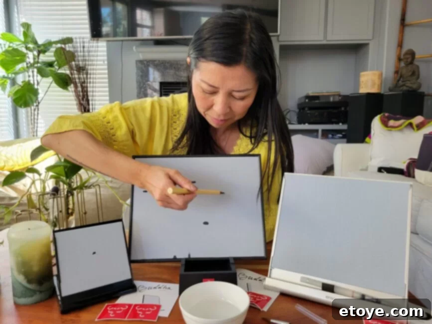Steamy Kitchen Buddha Board review in action for relaxation
